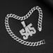 Testo 545 Numero Ciondolo Pieno di Diamanti Strada Personalizzato Moda Cubana Collana Gioielli_voghion.com