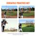 VEVOR 7x7 Ft Baseball Softball Practice Net, Portable Baseball Training Net For Hitting Batting Catching Pitching, Backstop Baseball Equipment Training Aids With Strike Zone_voghion.com