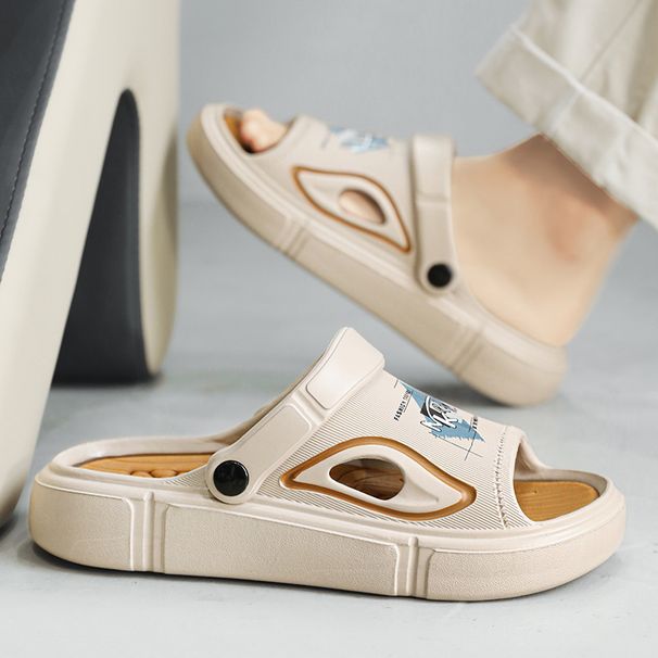 Chaussons d'été en noix de coco pour homme, pour l'intérieur et l'extérieur, antidérapants et anti-odeurs, pour une sensation de marche sur des excréments._voghion.com