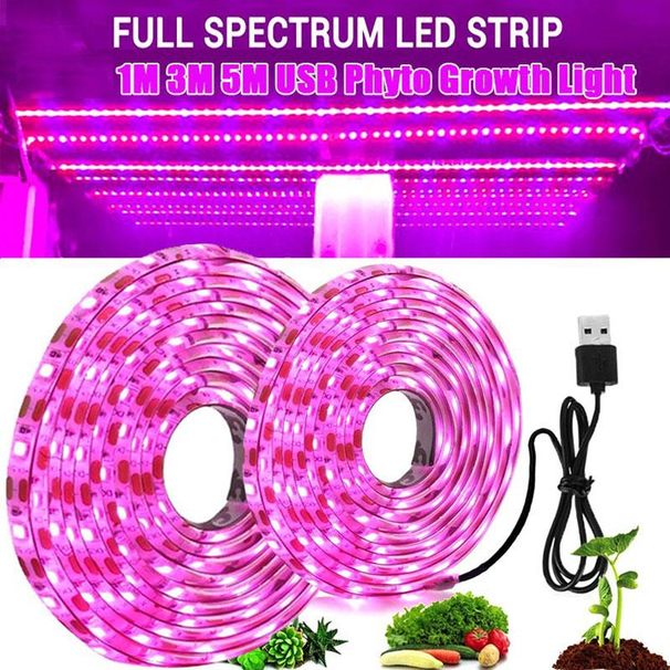 1 stk. 5V USB LED-vekstlys fullspektret vekstlys vekstlys blomsterdrivhustelt hydroponisk vekstlys_voghion.com