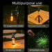 Tente de camping multifonctionnelle à LED, anti-moustiques, rechargeable, portable, magnétique, triangulaire, type C_voghion.com