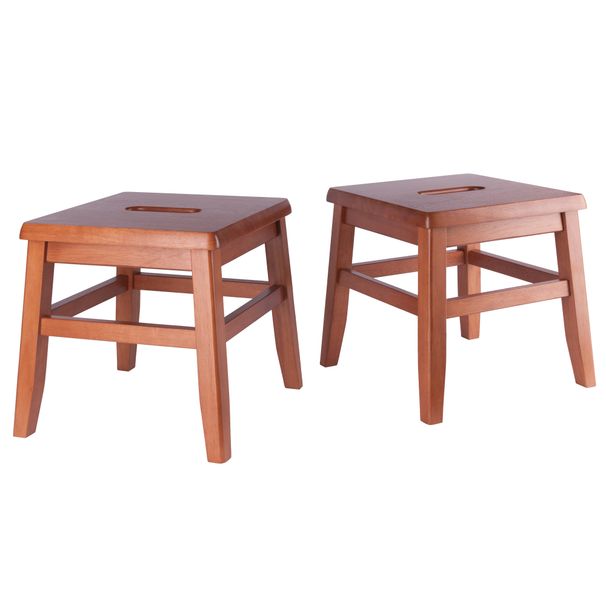 Kaya 2-Pc Conductor Stool Set; Teak_voghion.com