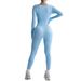 Wow & European And American Style Seamless Long Sleeve Tight Jumpsuit For Women, One-Piece Sports Yoga Bodysuit,_voghion.com