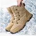 Outdoor Cotton 2025 Winter New High-Top Boots Thickened Hiking Snow Boots Stylish Versatile_voghion.com