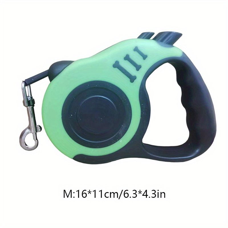 Guinzaglio retrattile per animali domestici con doppio interruttore, guinzaglio in nylon per cani e cuccioli_voghion.com