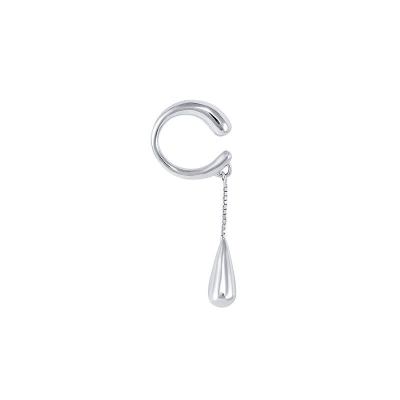 Water Drop Chain For Women, Simple Tassel Earrings, Niche Design, Versatile High-end Feel, Non-pierced Temperament Ear Temperament Ear Cuffs_voghion.com