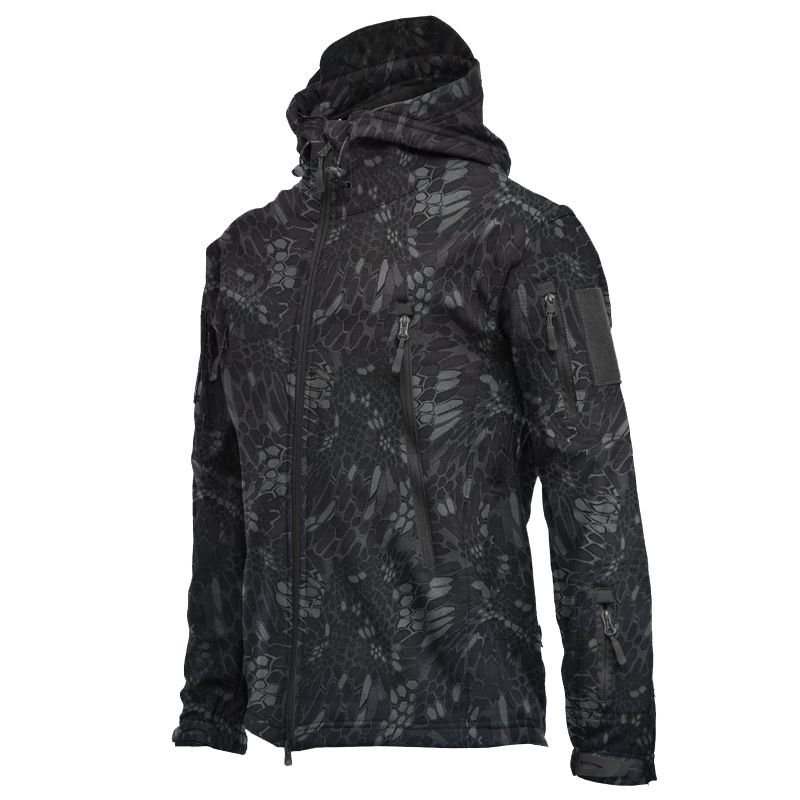 Camouflage Hooded Wind Breaker Mountaineering Warm Plus Size Men's Winter Jackets_voghion.com