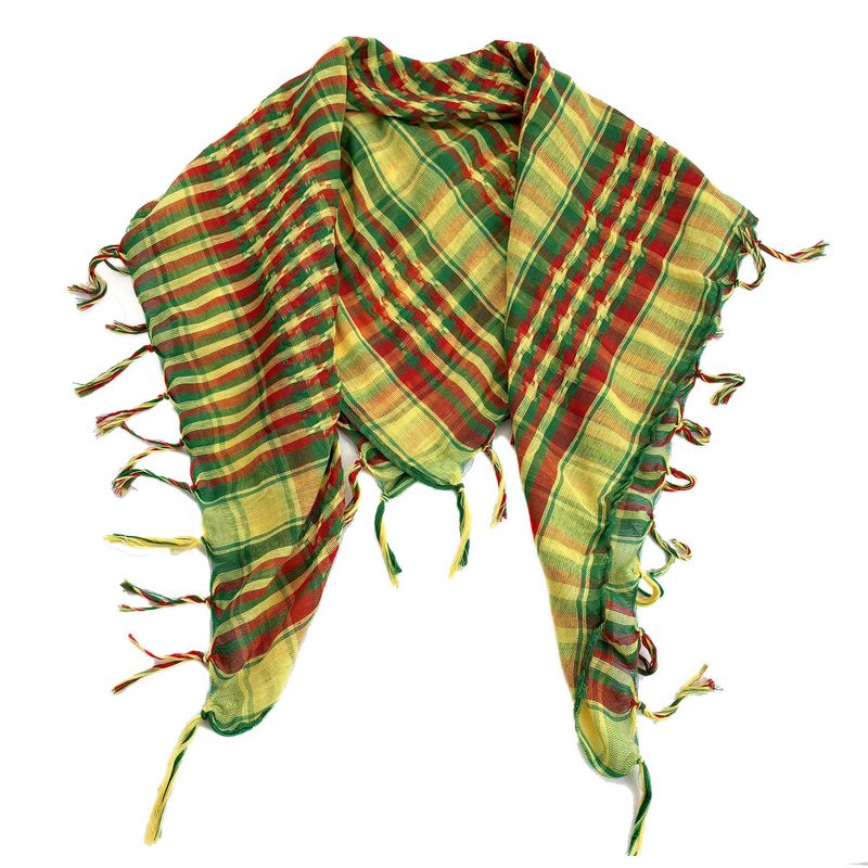 Rot Gelb Grün Arabisch Quadrat Muslim Outdoor Sport Winddicht Sanddicht Warm Halstuch Kopftuch_voghion.com