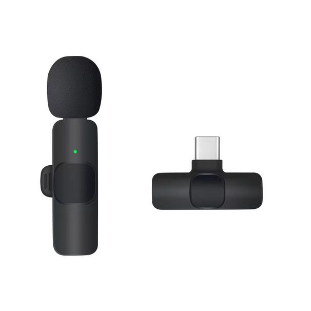 Microfono lavalier wireless da uno a due, mini microfono portatile per la registrazione e lo streaming live con cancellazione del rumore all'aperto_voghion.com