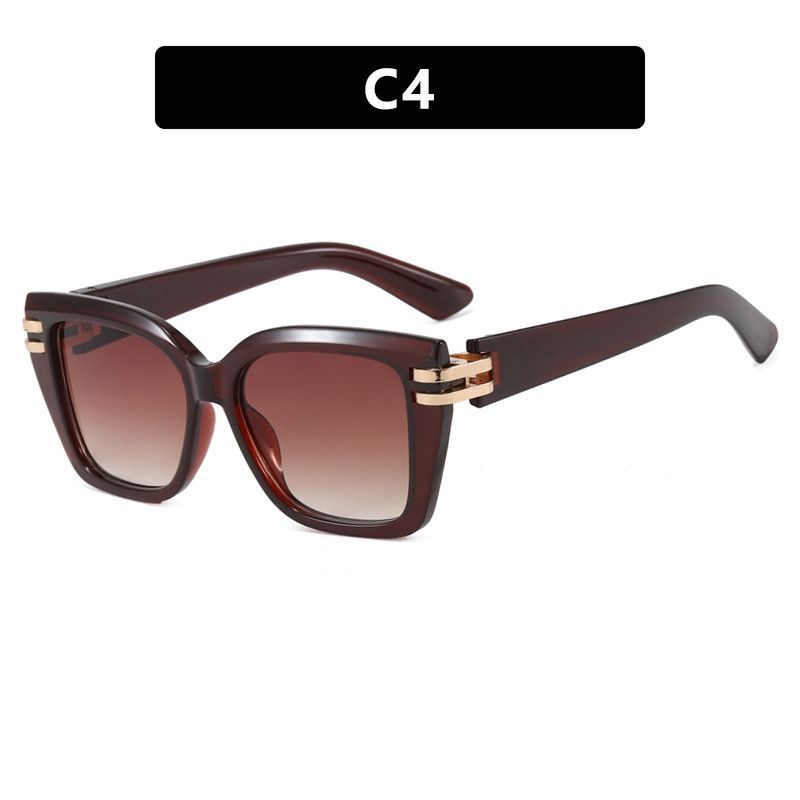 Sunglasses New Square Cat Eye Sun Sunglasses Fashion Personality Retro Trend Decorative Sunglasses_voghion.com