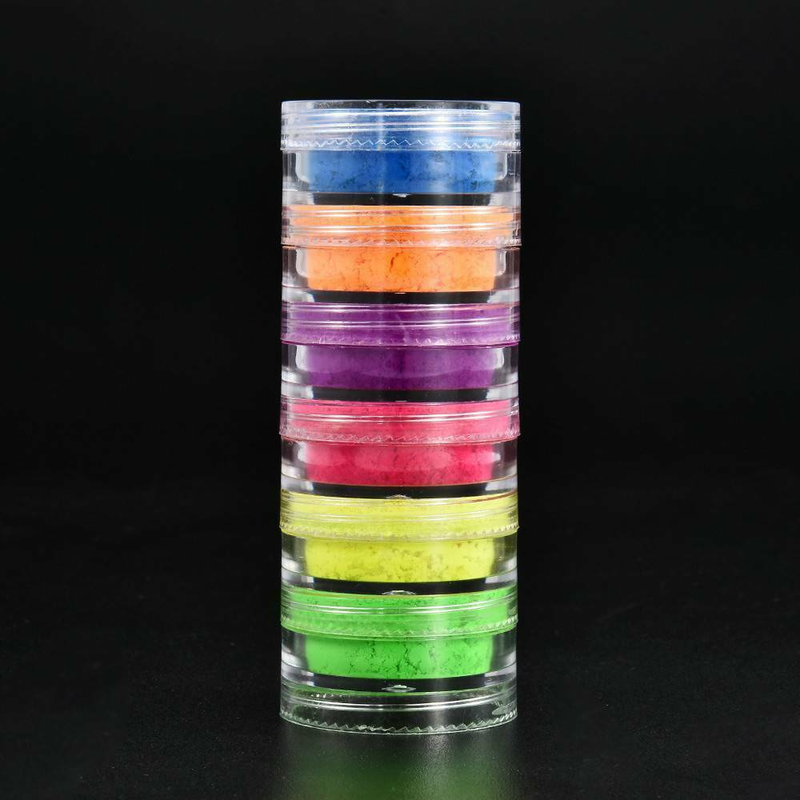 Farben Matte 12 Neon-Lidschatten-Palette, fluoreszierendes Pigment, metallische Make-up-Palette, Glitzer-Lidschatten-Palette_voghion.com