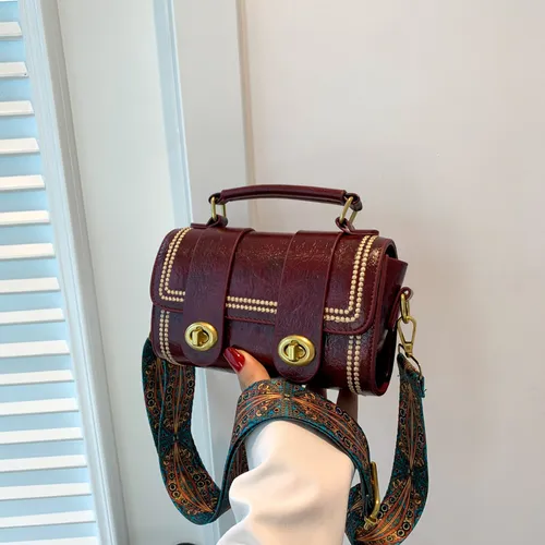 Außenhandel grenzüberschreitende neue Retro High-End-Diagonaltasche Tasche weibliche koreanische Version einfache Atmosphäre Dame Handtasche_voghion.com