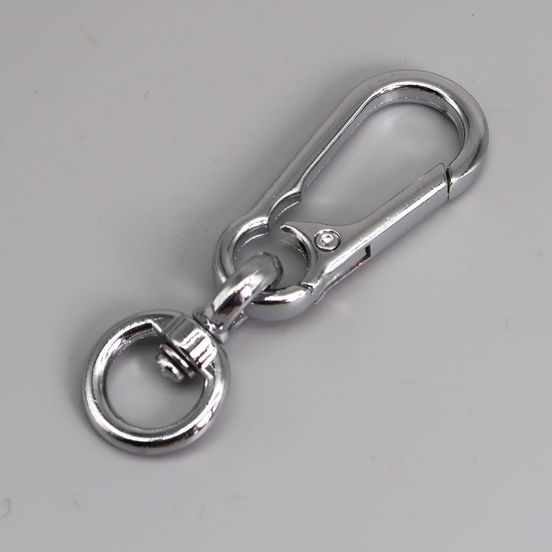 Boucle à ressort en alliage de zinc, boucle anti-perte en fer à cheval, boucle universelle pour hommes, boucle d'alpinisme suspendue à la taille, boucle de porte-clés de voiture en métal_voghion.com