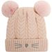 1 Stück/Set Baby-Strickmütze, winddicht und warm, süße Mädchenmütze, geeignet für Herbst/Winter im Freien, modisch, kann als Geburtstagsgeschenk verwendet werden_voghion.com