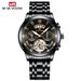 VA VA VOOM Stainless Steel Tourbillon Non Automatic Mechanical Multifunctional Business Watch Luminous Waterproof Watch Male_voghion.com