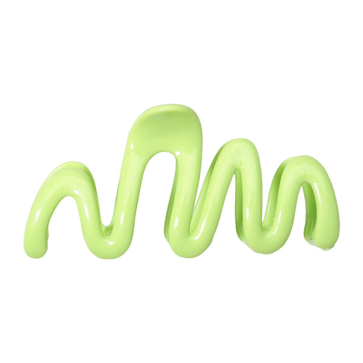 Hochwertiger Dopamin-Wellen-Krallenclip in Bonbonfarben – Großer Hochsteckclip für den Hinterkopf mit Designer-Flair – Statement-Hai-Clip_voghion.com