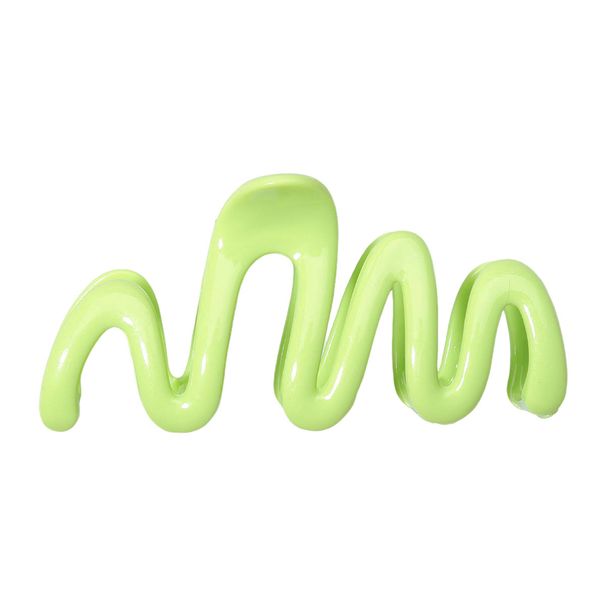 Hochwertiger Dopamin-Wellen-Krallenclip in Bonbonfarben – Großer Hochsteckclip für den Hinterkopf mit Designer-Flair – Statement-Hai-Clip_voghion.com