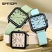 Stylish Minimalist Square Watch With Large Numerals, Waterproof Quartz Movement, Lightweight Silicone Strap For Students And Everyday Wear_voghion.com