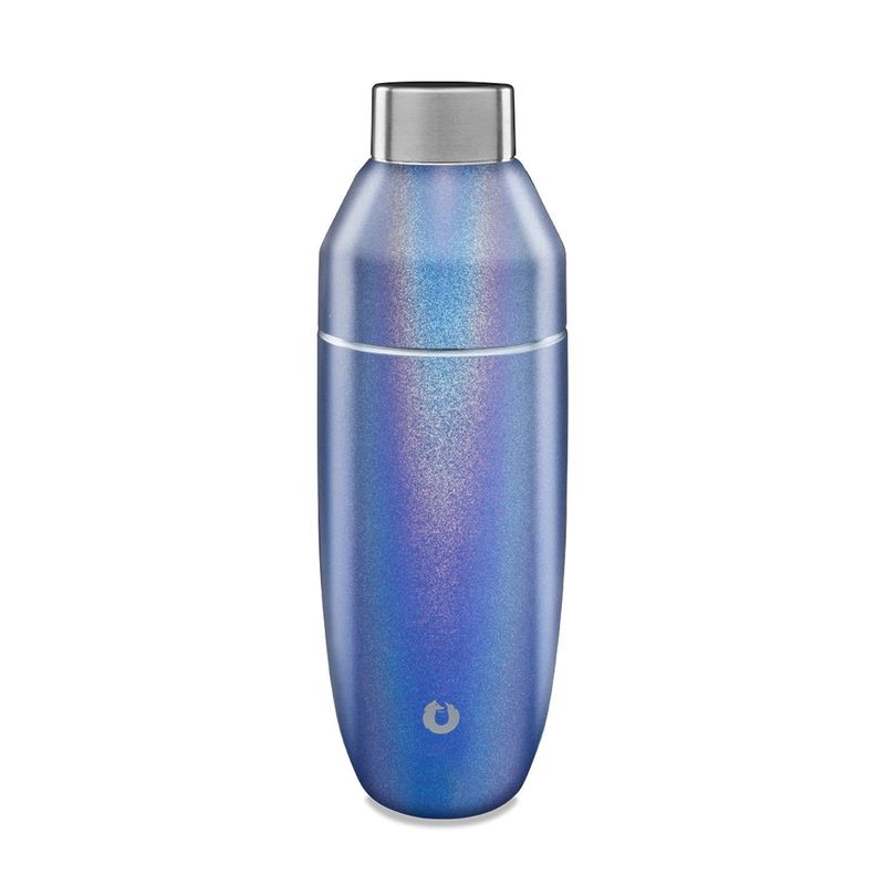 Stainless Steel Cocktail Shaker, Shimmer Blue_voghion.com