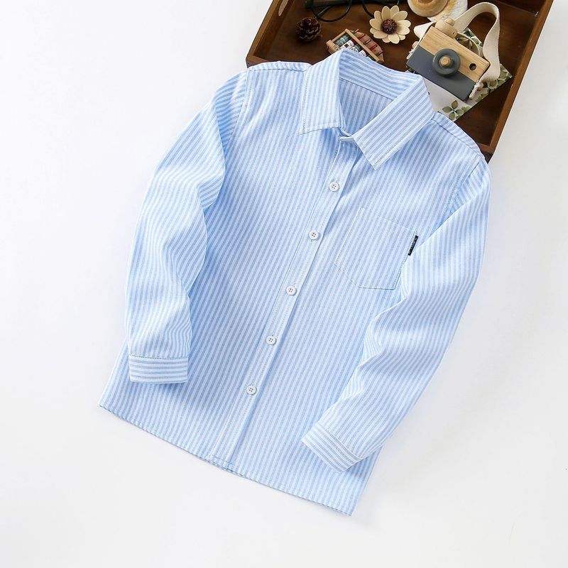 Children's Long Sleeved Striped Tops Boys' And Girls' Spring And Autumn Multi Color Striped Shirts Boys' Spring Striped Long Sleeved Shirts_voghion.com