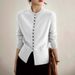 Women's Flattering Waist-Cinching Cardigan Sweater - Lightweight Long Sleeve Knit Top With Round Neck & Button Front_voghion.com