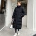 Piumino lungo – Parka oversize con cappuccio in stile coreano (nero/bianco, M-XXL)_voghion.com