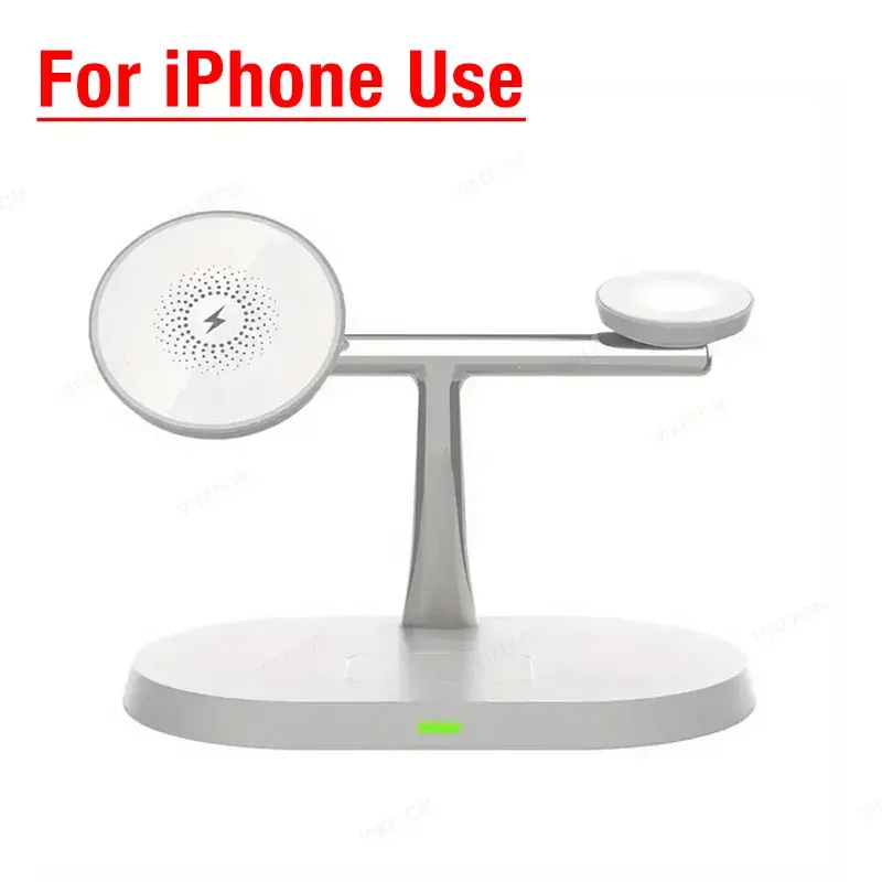 3 In 1 Fast Charging Magnetic Wireless Charger For Mag Safe IPhone 16-12 Pro Max Samsung S24 IPhone/Galaxy Watch_voghion.com