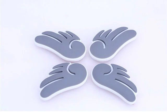 Mașină anti-coliziune protecție anti-fricțiune bandă creativă autocolant aripi de înger margine ușă sac de cauciuc ambalaj_voghion.com