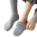 Pánské zesílené teplé ponožky z čisté bavlny, vysoce elastické, prodyšné, nemrznoucí, ručníkové, vysoké ponožky_voghion.com