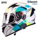 DOT & 3C Certified Dual Visor Motorcycle Helmet With Bluetooth – SEVS Full-Face Helmet For Men & Women_voghion.com