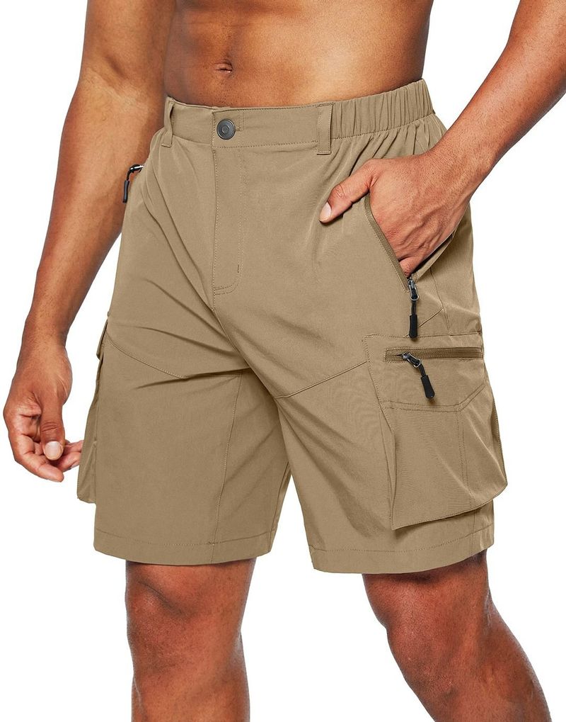 2025 New Men's Work Shorts Summer Outdoor Sports Woven Multi-pocket Loose Shorts_voghion.com