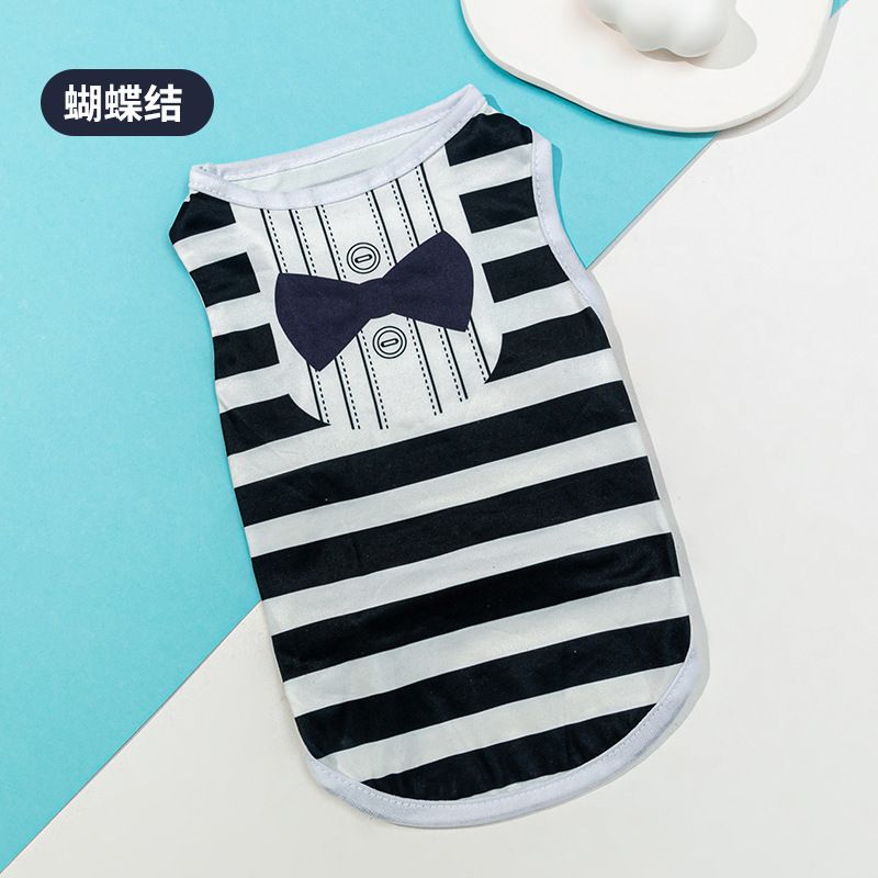 Factory New Spring Summer Cartoon Print Puppy Vest Pet Dog Clothes_voghion.com