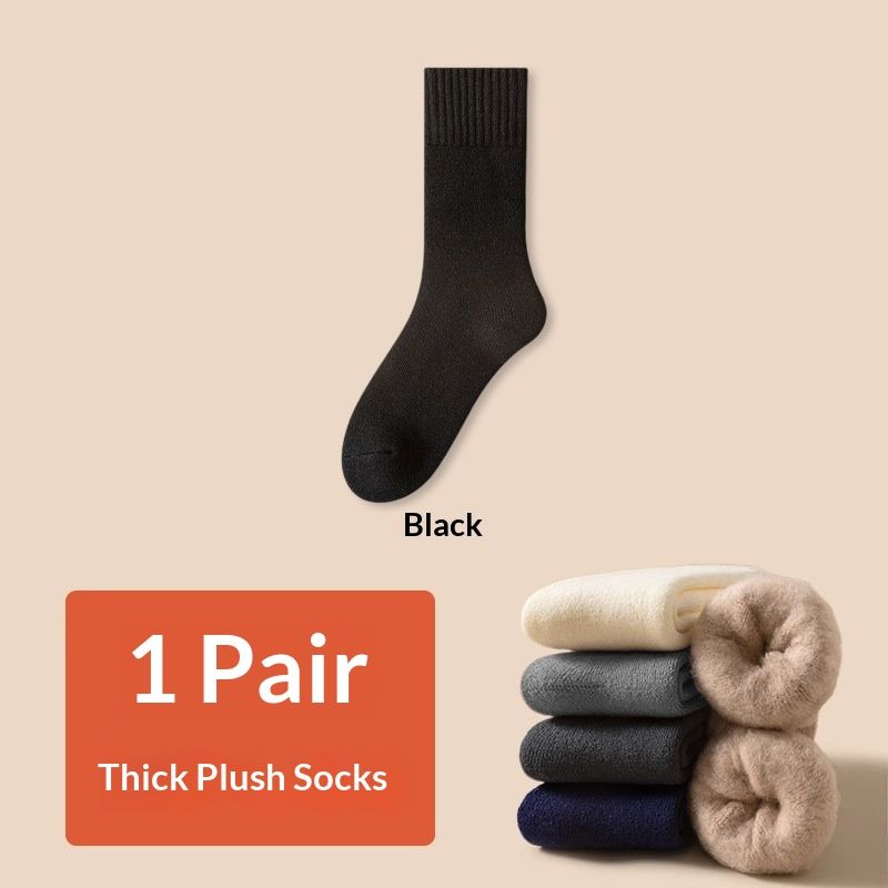 wangjia Wangjia Zhuji Men's Thick Terry Warm Heating Mid-Calf Cold-Resistant Autumn Winter Thickened Long Socks_voghion.com