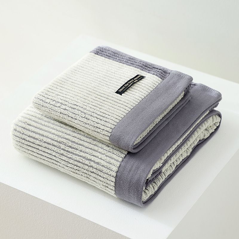 Towel Set Pure Cotton Bath Towel Towel Combination Bath Household Quick Drying Water Absorbing Non Linting Couple Style_voghion.com