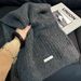 Versión coreana de alta calidad con lana de cachemira gris para mujer, calidez de otoño e invierno, chal de pareja, bufanda de punto para hombre_voghion.com