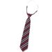 Tie College Style JK Female Lazy No-Knot Brown Striped Decorative Burgundy DK Shirt Men's Casual_voghion.com