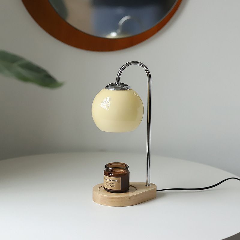 guļamistabas kabinets masīvkoka sveču lampa bezdūmu atmosfēras sveču lampa ar regulējamu laiku_voghion.com