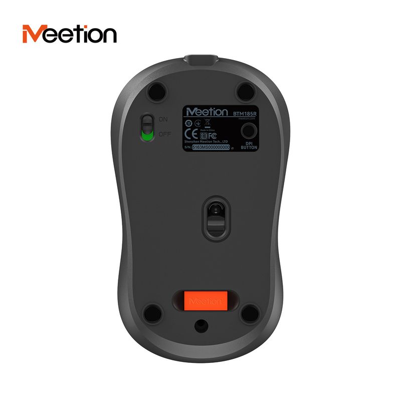 MEETION BTM185R Wireless Dual Mode Mouse With Battery Indicator, Rechargeable, 2400DPI, Ergonomic Design For Laptop/Desktop_voghion.com