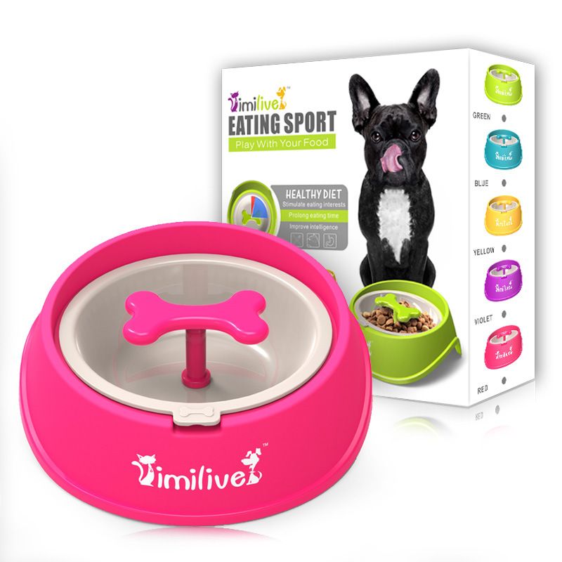 Supplies/Bowl Bone Rotating Anti-Choking Pet Slow Feeder Food Cat Small Dog Bowl_voghion.com