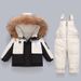 Premium Baby & Toddler Winter Snowsuit Set – Insulated Hooded Jacket & Detachable Pants (90% White Duck Down, UPF50+, Unisex 1-3Yrs, EU/US Style)_voghion.com