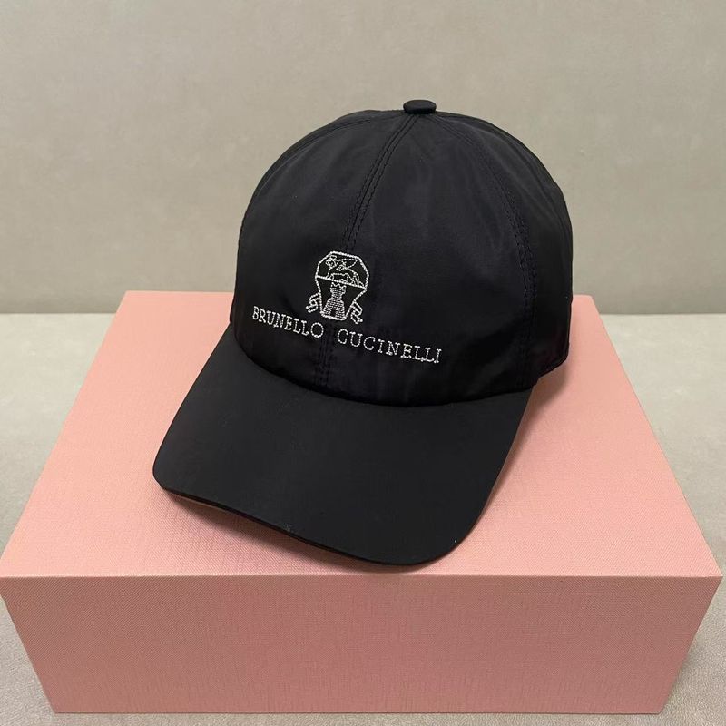 Brunello Letter Embroidery Baseball Cap Foreign Trade European And American Style Sunshade Large Head Circumference Windproof Four Seasons_voghion.com