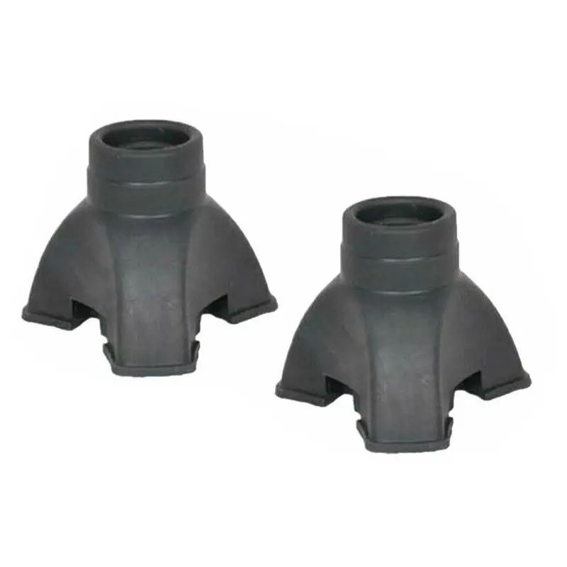 2pcs trekking pole foot covers non slip triangular rubber foot covers crutch foot covers_voghion.com