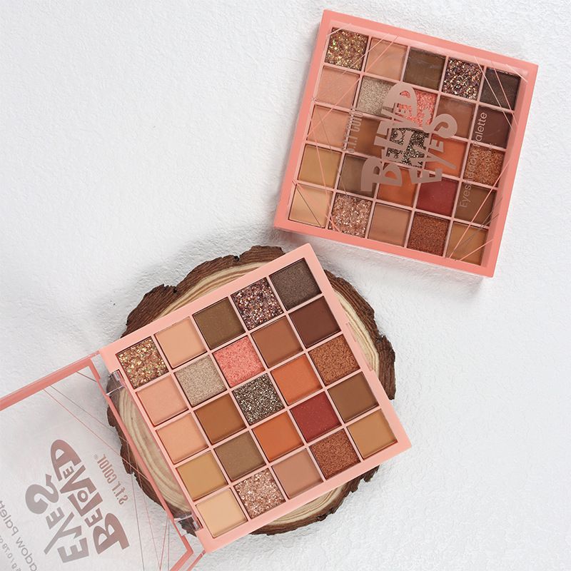 Student Affordable 25-Color Matte Pearlescent Makeup Beginner's Dazzling Colorful Eyeshadow Palette_voghion.com