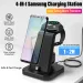 4 In 1 Fast Wireless Charging Station For Samsung Galaxy Charger With Alarm Clock Watch 6 5 Pro S24 S23 S22 S21_voghion.com