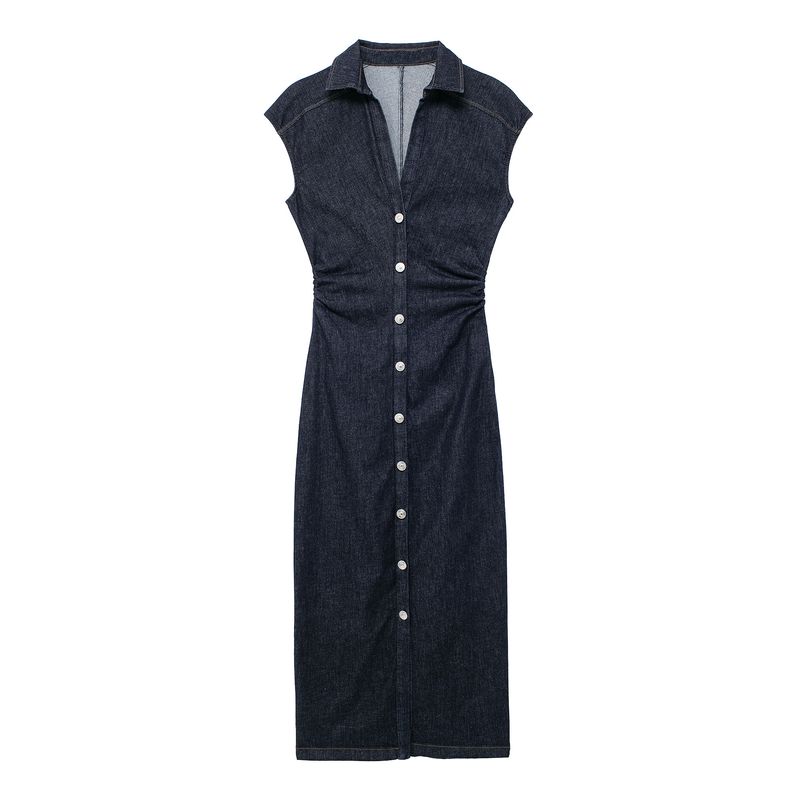 Sukienka koszulowa midi slim dla kobiet_voghion.com