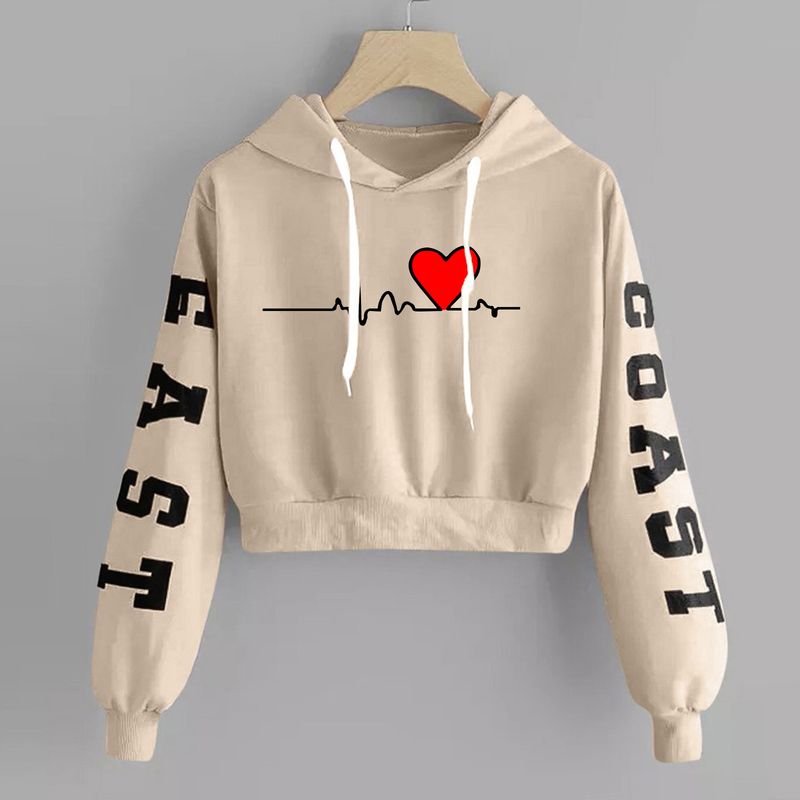 New Creative Printing 2025 Autumn/Winter Fashion Long Sleeve ECG Printed Hoodie Thin_voghion.com