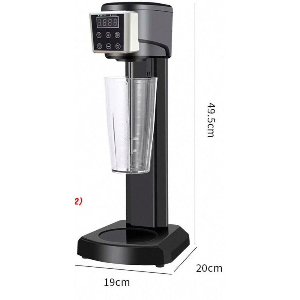 Commercial Machine For Tea Shops, Fully Automatic Milk Frother, Milkshake Blender, Quiet High-Power Capacity 1000_voghion.com