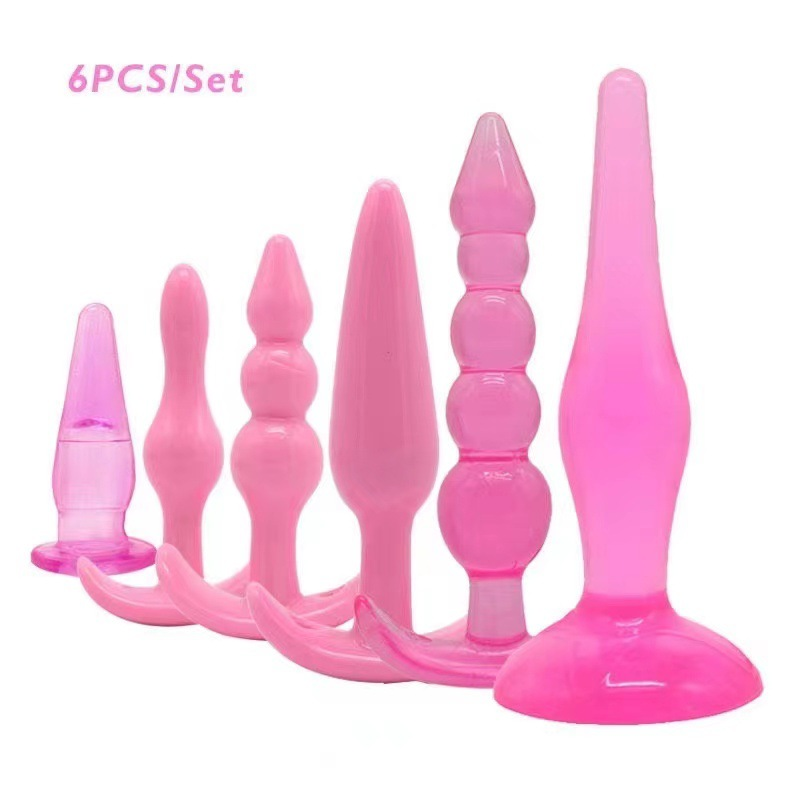 Prodotti sessuali per adulti Interessanti plug anali, qualsiasi combinazione di set multi-pezzo, plug anali con perline di silicone, set da 5, 6, 7, 8 pezzi,_voghion.com