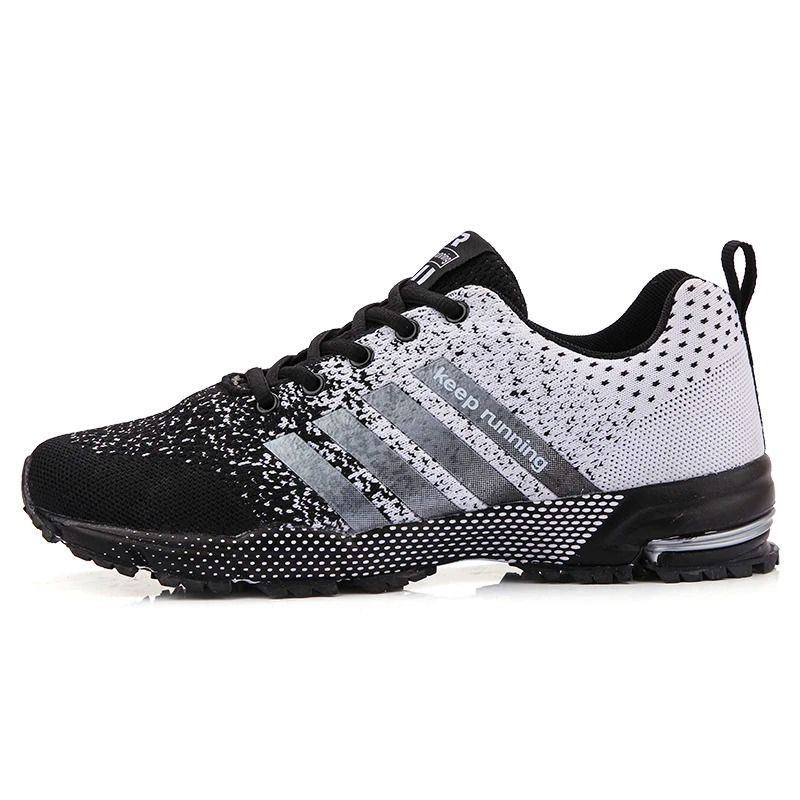 Men's Fashion Blue Mesh Running Sneakers_voghion.com