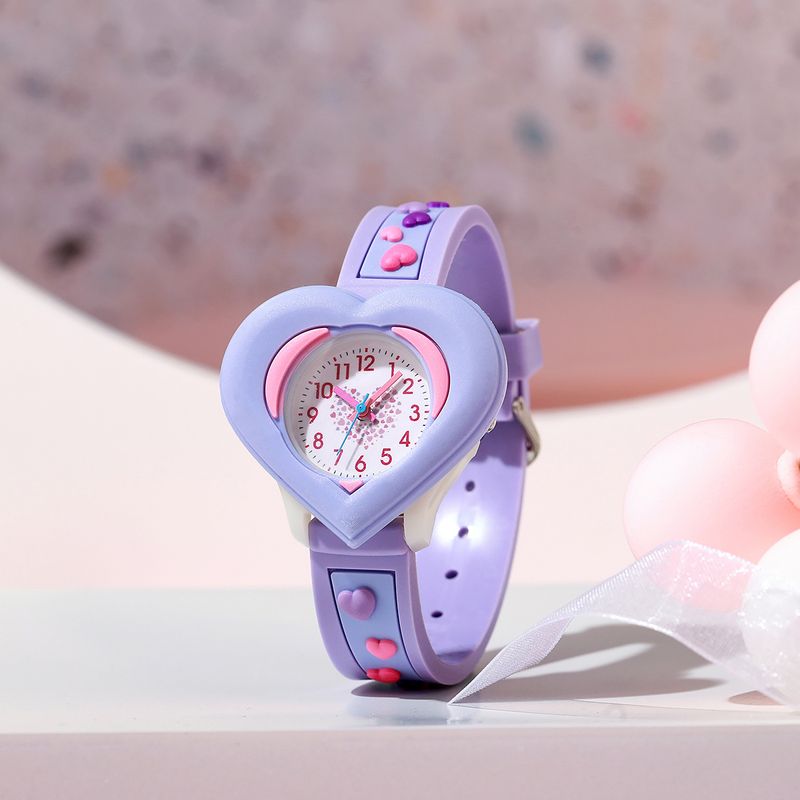 Children's Watches High Value Student Girl Children's Watch Love Silicone Watch Cute Cartoon Quartz Watch_voghion.com